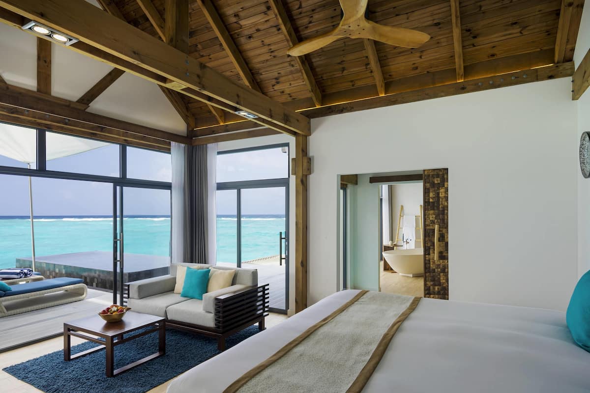 overwater pool villa - sunrise | 1 bedroom, memory-foam beds, minibar, in-room safe