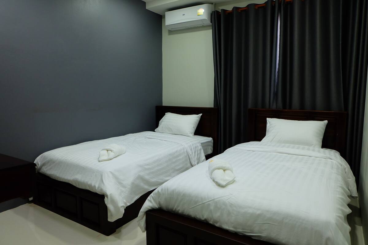 Standard Twin Room | Blackout curtains, free WiFi