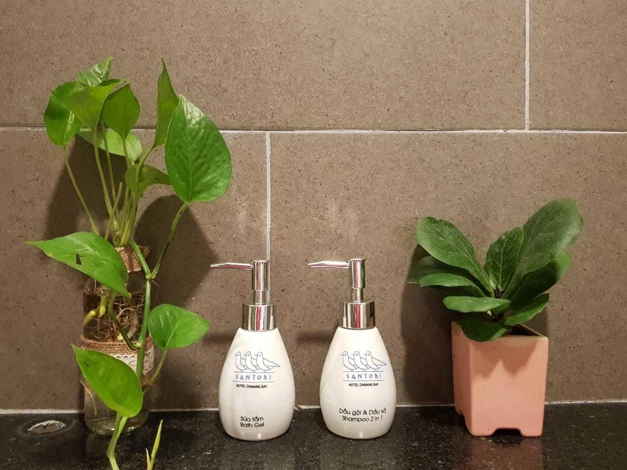 free toiletries, hair dryer, bathrobes, slippers