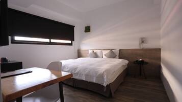 Standard Double Room, 1 Queen Bed, Non Smoking, City View | 1 bedroom, down comforters, blackout drapes, soundproofing