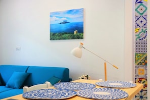 Apartment, 1 Bedroom, Smoking, Balcony | Living area | LED TV