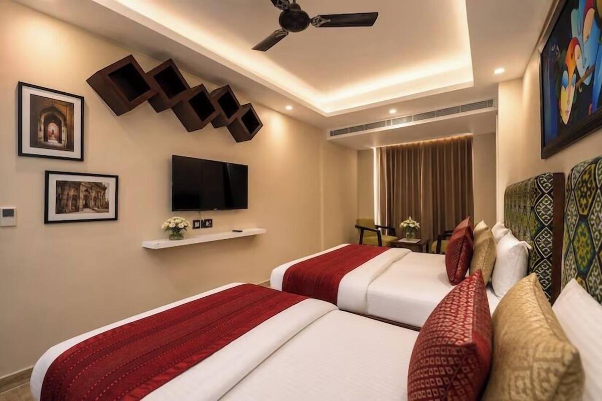 Family Studio Room | Premium bedding, memory foam beds, minibar, in-room safe