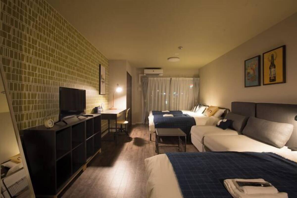 Desk, laptop workspace, blackout drapes, WiFi (free)