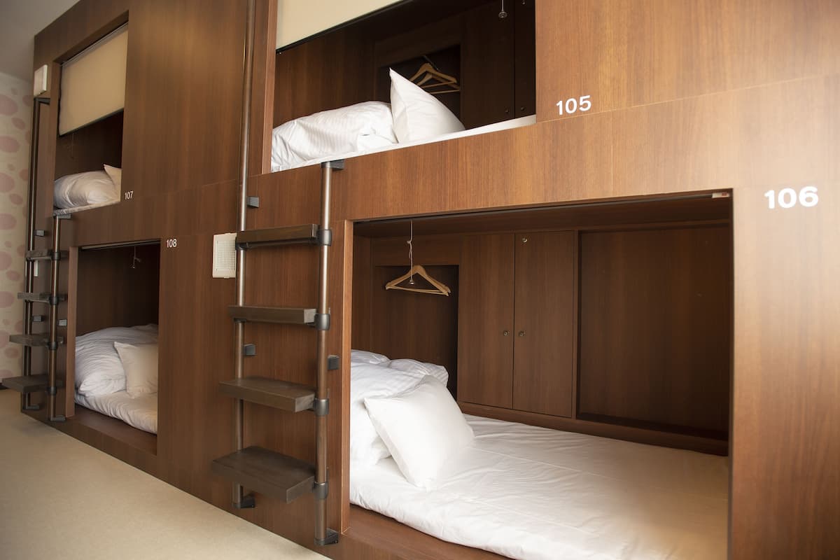Economy Shared Dormitory, 1 Twin Bed, Non Smoking | Down comforters, in-room safe, blackout drapes, soundproofing