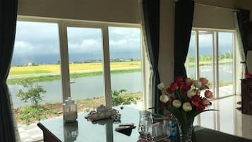 Blick von der Unterkunft