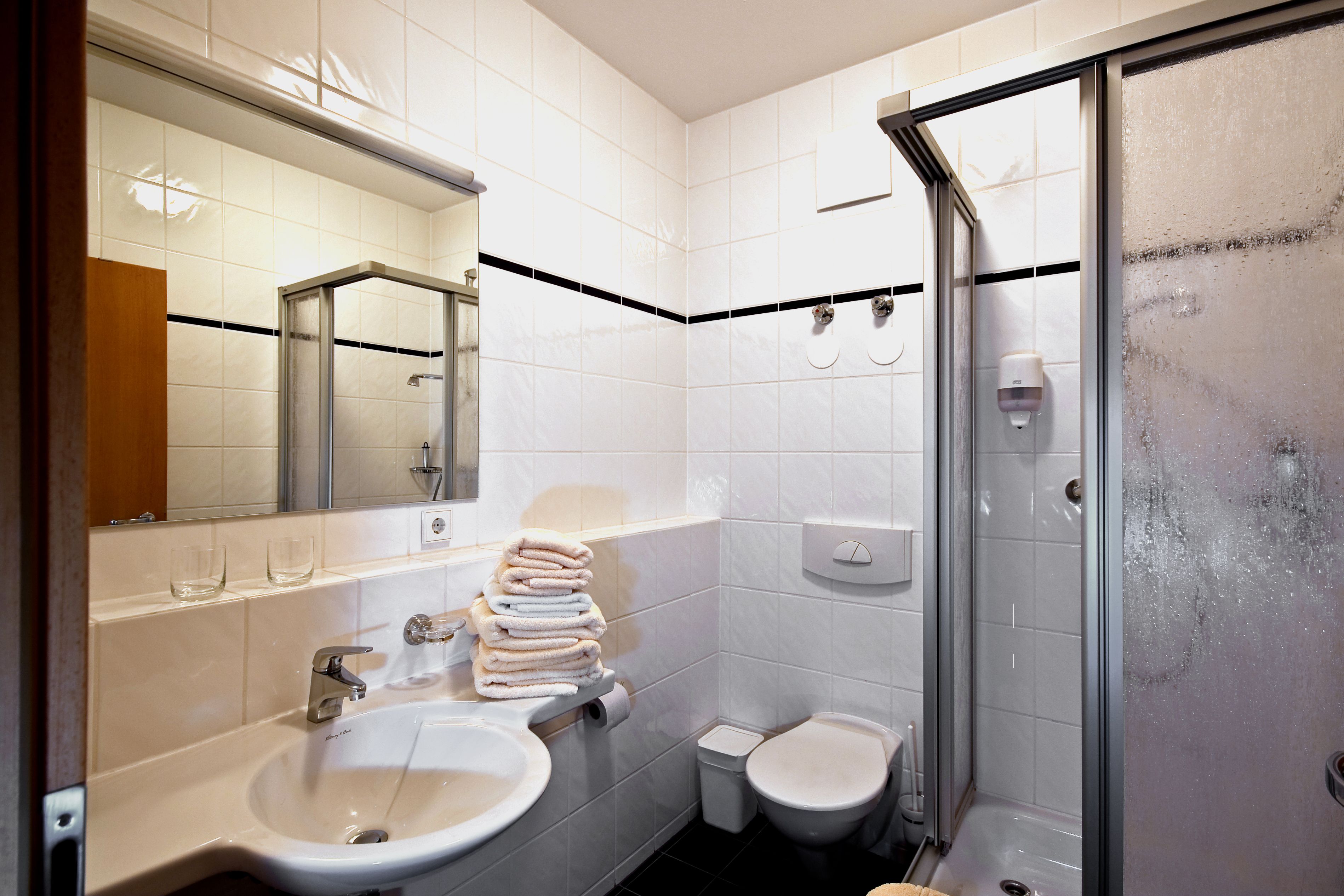 double room | bathroom shower