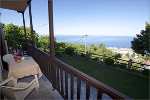 Grand-lejlighed - 1 soveværelse - havudsigt - stueetage | Terrasse/gårdhave