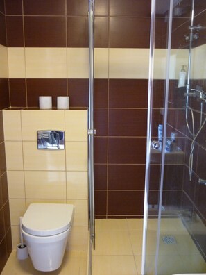 Estudi en suite estàndard, bany privat (3P1) | Bany | Dutxa i tovalloles 