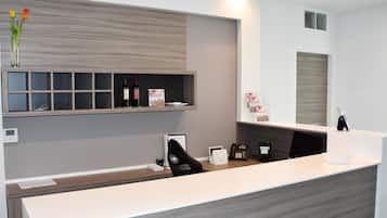 Quiosque de check-in/check-out