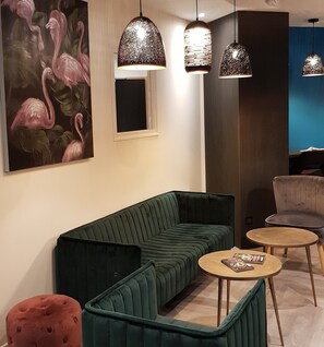 Sitteområde i lobbyen