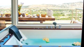 Vue depuis lâhĂ©bergement