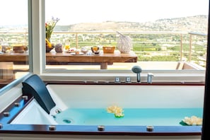 Blick von der Unterkunft