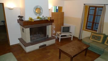 Tv, pejs, dvd-afspiller, bordtennisbord