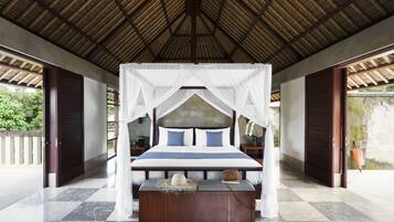 Premium bedding, free minibar items, in-room safe