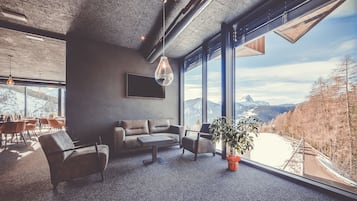 Sittområde i lobbyn
