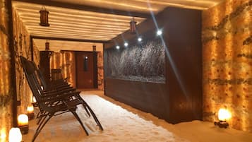 Sauna seca, banheira de hidromassagem