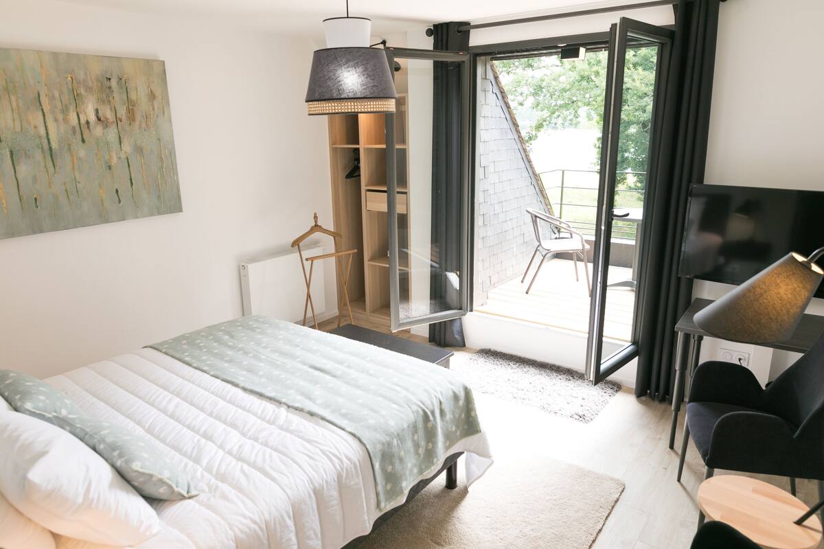 Comfort Double Room, 1 Queen Bed, Terrace, Lake View (Div)
