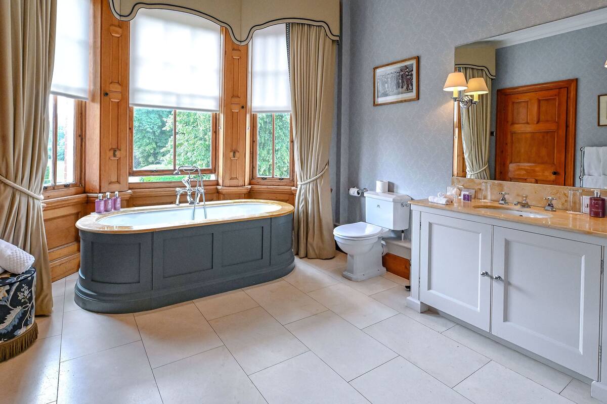 free toiletries, hair dryer, bathrobes, slippers