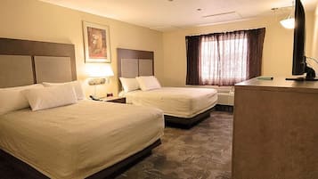 Room, 2 Queen Beds (Main Hotel) | Blackout drapes, iron/ironing board, free WiFi, bed sheets