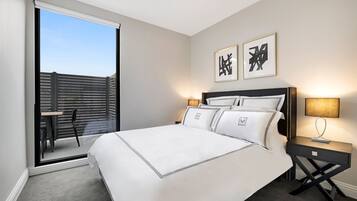 Appartamento Premier, 2 camere da letto | Insonorizzazione, ferro/asse da stiro, Wi-Fi gratuito, lenzuola