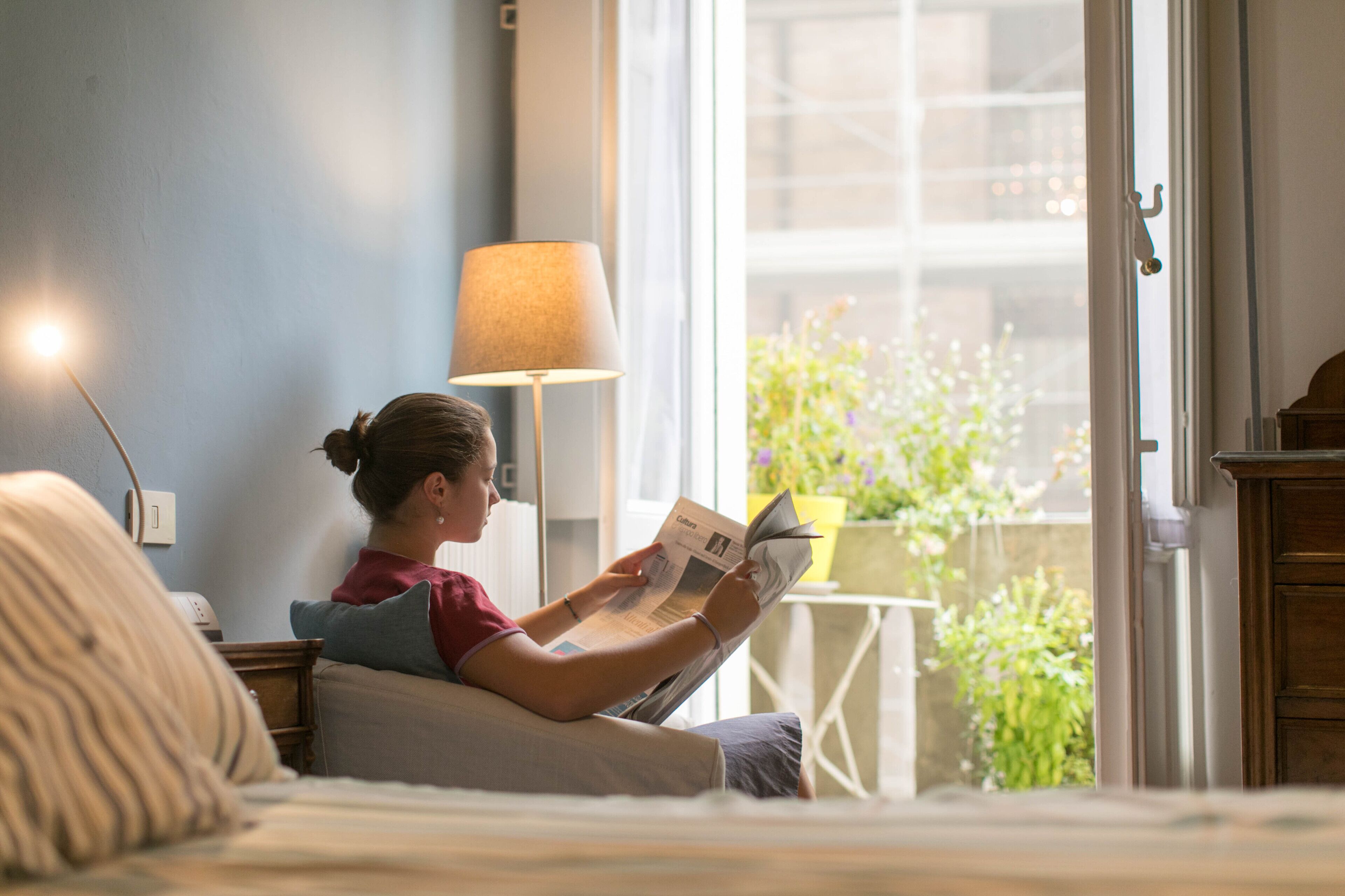 1 sovrum, internet och sängkläder