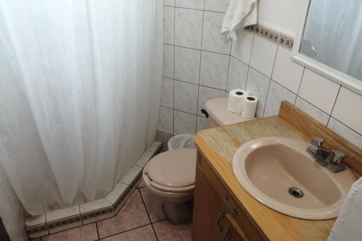 shower, rainfall showerhead, free toiletries, hair dryer