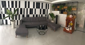 Sitteområde i lobbyen