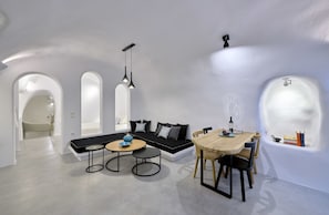 Traditional Villa | Living area | Flat-screen TV, MP3 dock