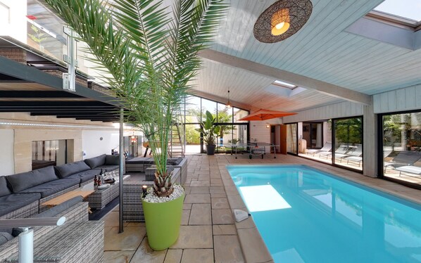 Indoor pool, a heated pool