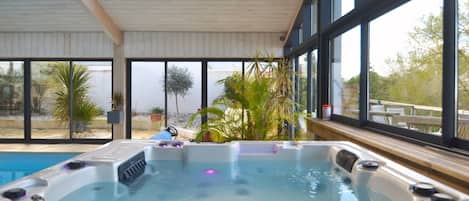 Indoor pool, a heated pool