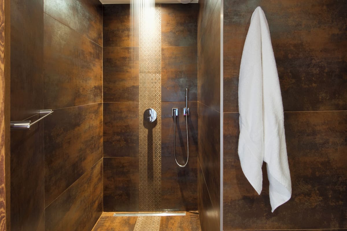 double or twin room (la voyage) | bathroom | shower, rainfall showerhead, free toiletries, hair dryer