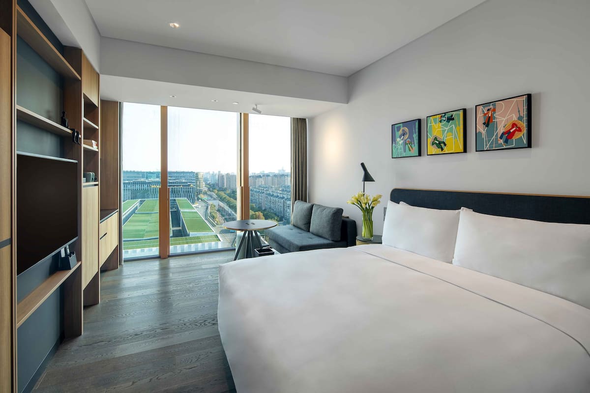 Literie de qualité supérieure, couette en duvet d'oie, minibar