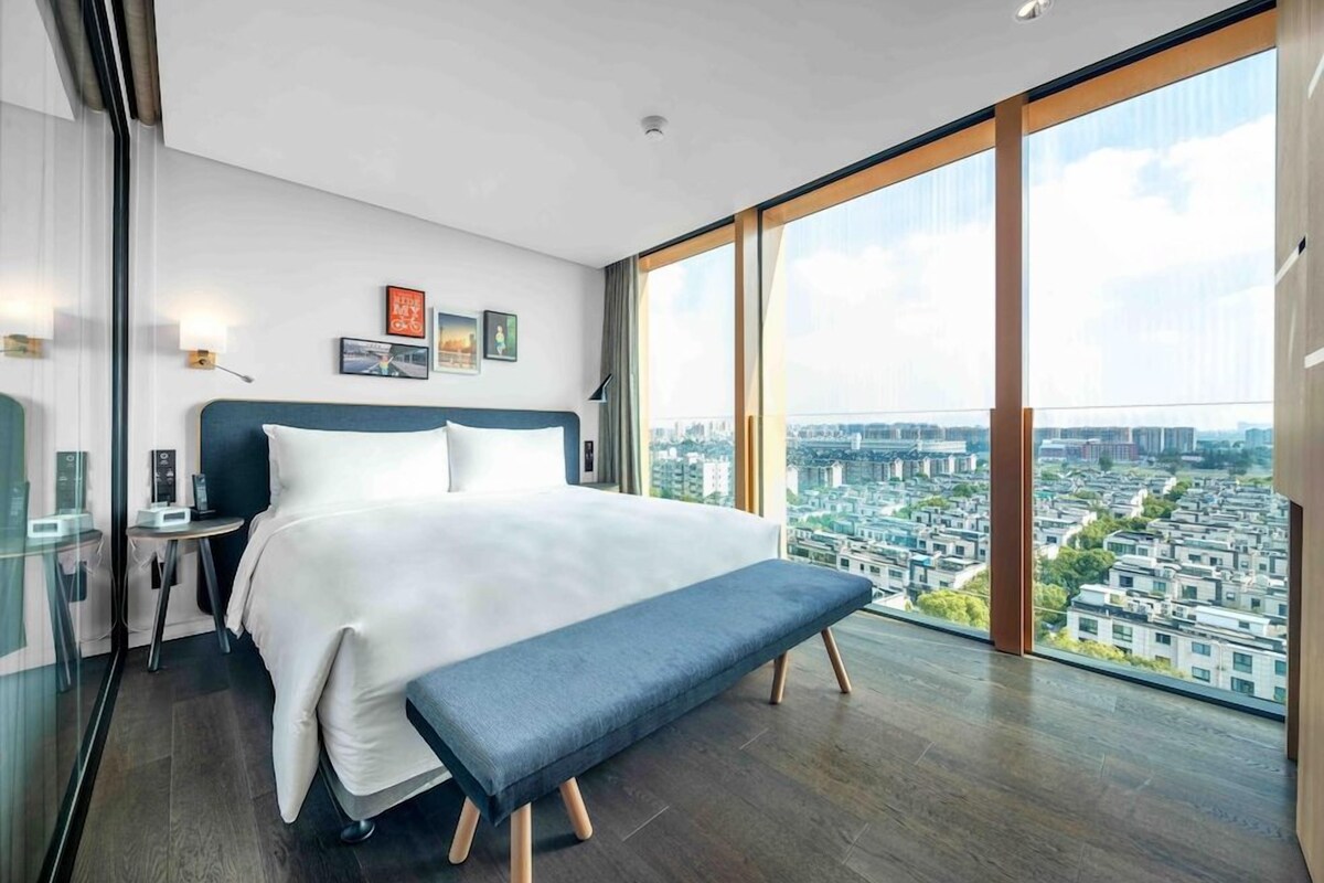 Literie de qualité supérieure, couette en duvet d'oie, minibar