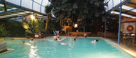 Indoor pool, a heated pool