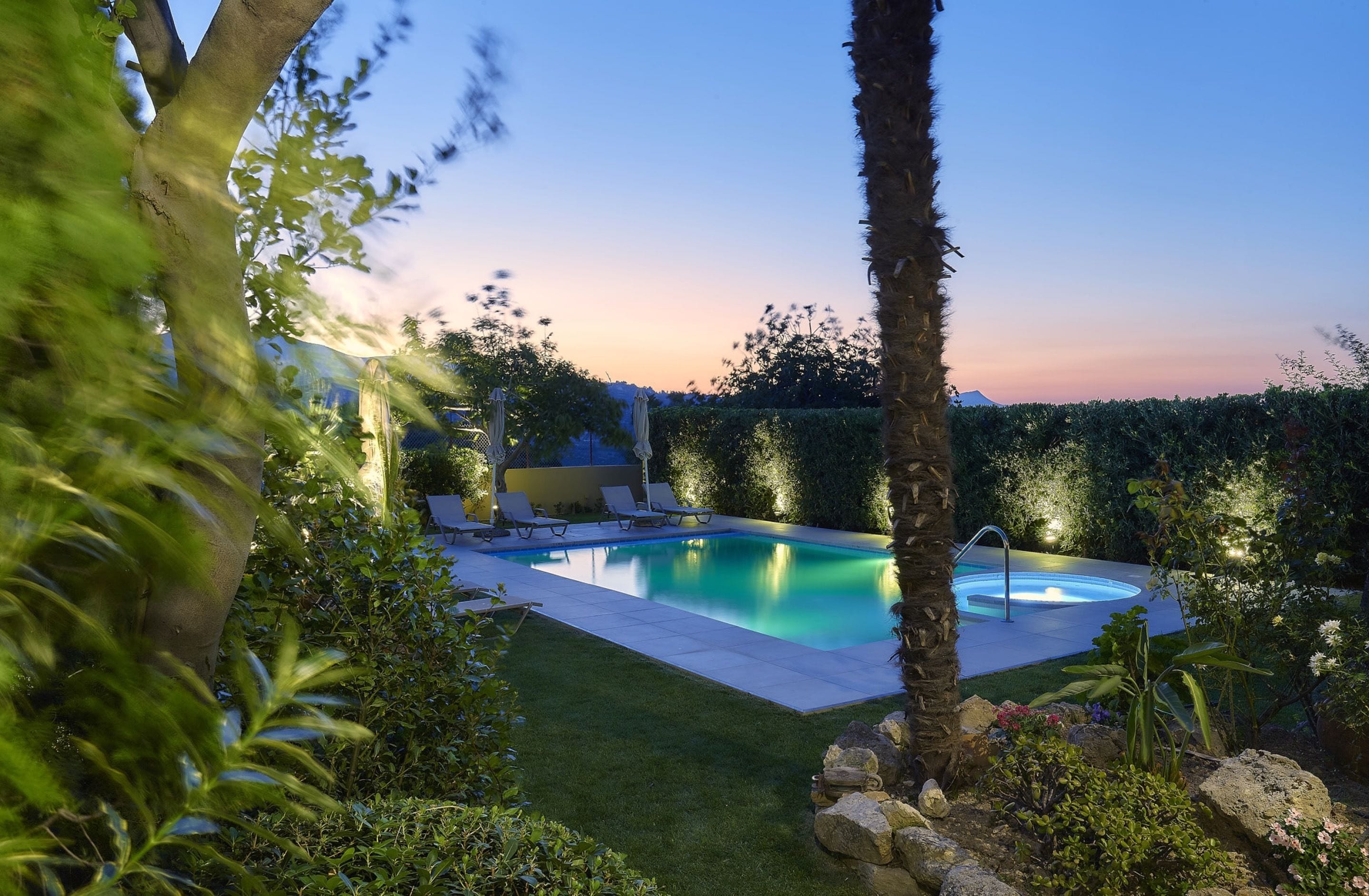 Front of property – evening/night