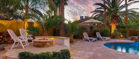 A heated pool