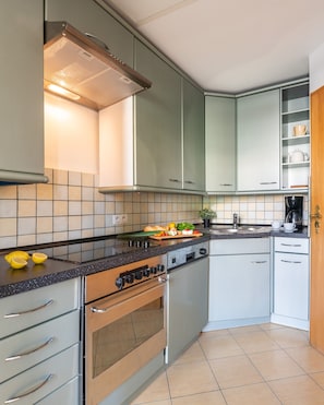 Comfort-Apartment | Eigene Küche | Kühlschrank, Mikrowelle, Ofen, Herdplatte