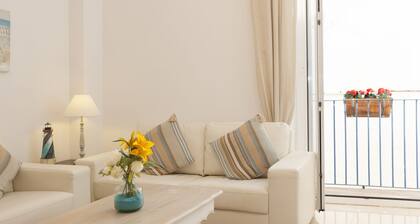 3 BEDROOM APARTMENT WITH SIDE balcony overlooking promenade and beach
