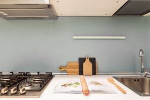 Appartement | Cuisine privée | Grand réfrigérateur, plaque de cuisson