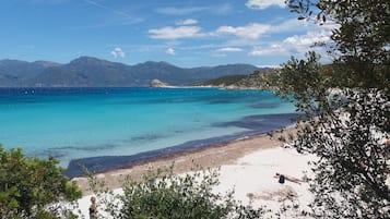 På stranden