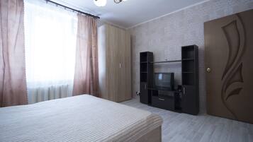 Apartment | Bügeleisen/Bügelbrett, Zustellbetten, kostenloses WLAN, Bettwäsche