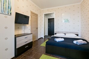 Standard-Apartment | Verdunkelungsvorhänge, Bügeleisen/Bügelbrett, Zustellbetten