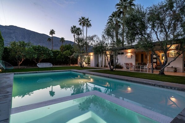 A heated pool