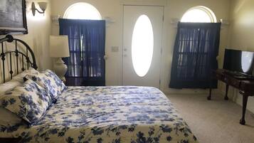 Double Room (Blue) | Premium bedding, pillow-top beds, individually decorated