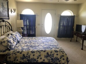 Double Room (Blue) | Premium bedding, pillow-top beds, individually decorated