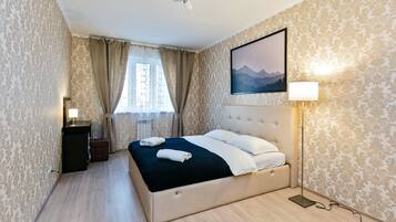 Apartment, 2 Schlafzimmer | 2 Schlafzimmer, Bügeleisen/Bügelbrett, Babybetten, kostenloses WLAN