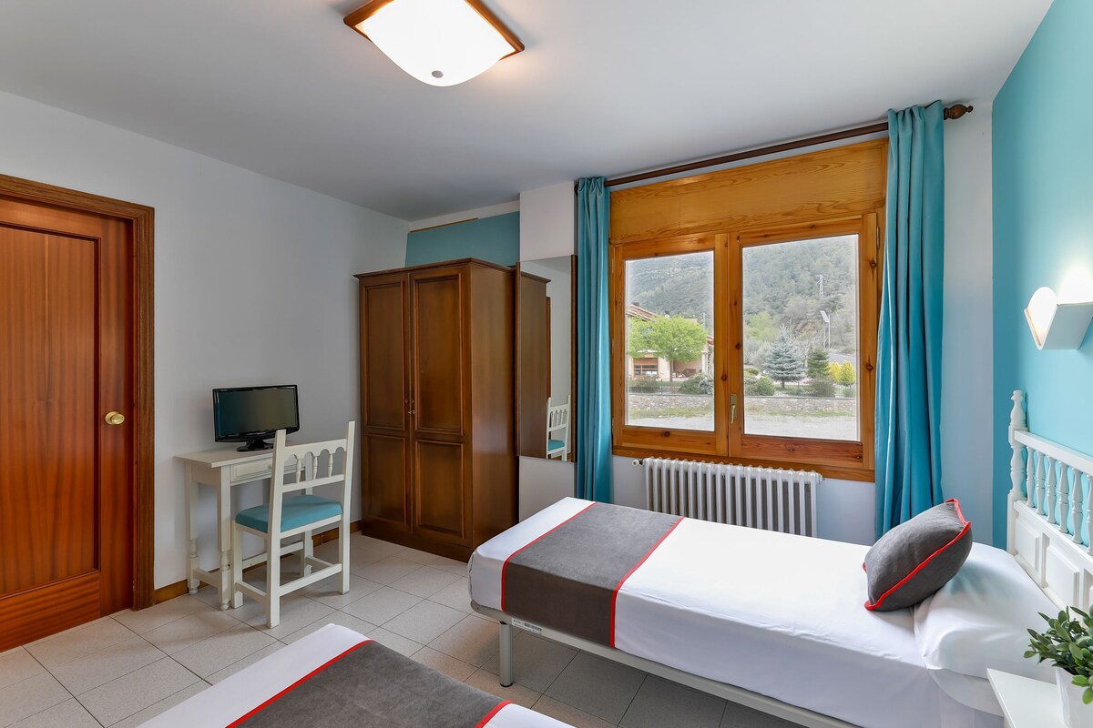 Twin Room | Desk, laptop workspace, iron/ironing board, rollaway beds