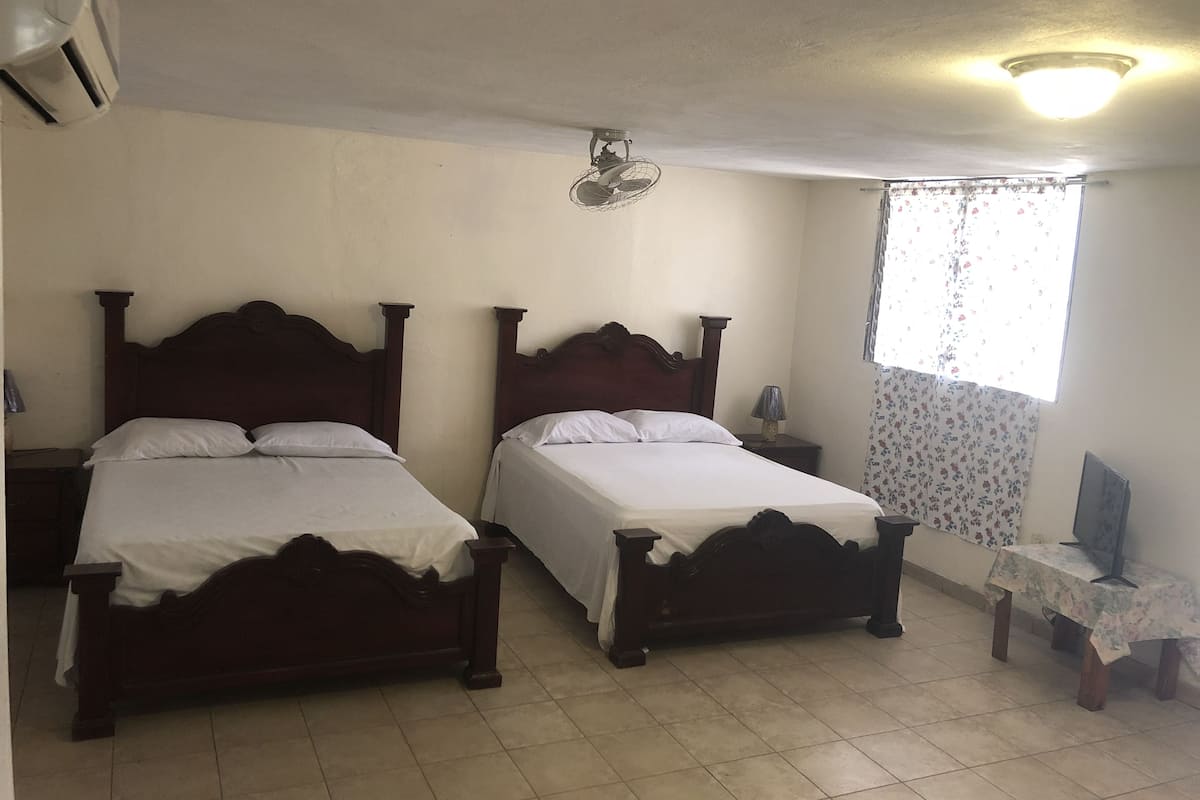 double room, 2 double beds | iron/ironing board, free wifi