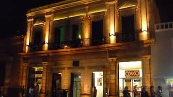 Front of property – evening/night