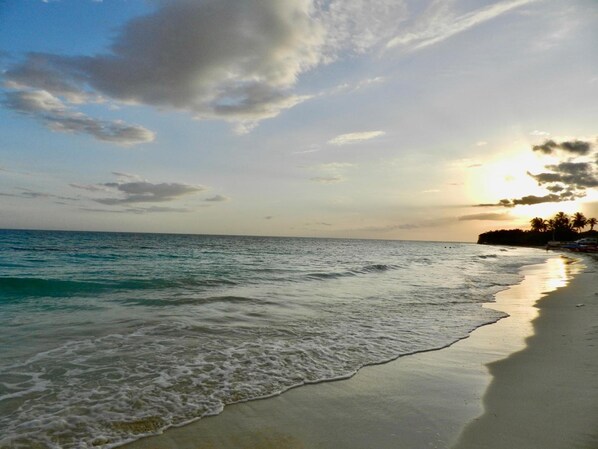 Beach nearby, white sand